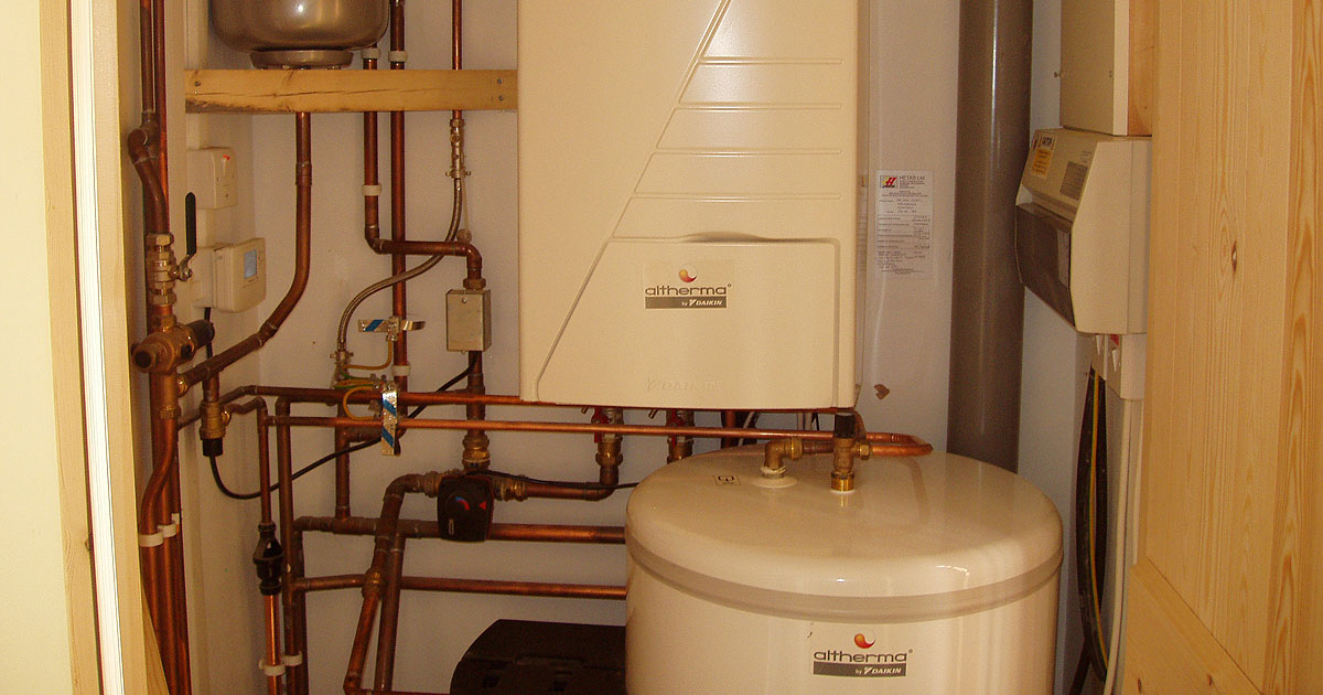 Daikin Altherma Air Source Heat Pump System Hot Water Cylinder