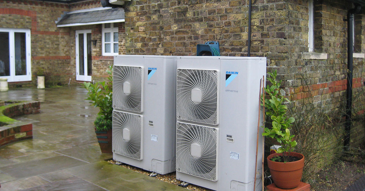 Air Source Heat Pumps Installed for Family Home